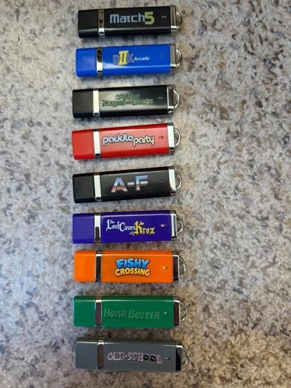 Custom silk screened USB drives